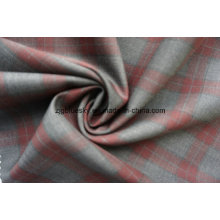 Wool Fabric for Suit with Red Check